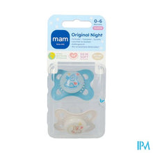 Charger l'image dans la galerie, Mam Original Night Fopspeen Silic. 0-6m Blue 2
