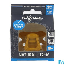 Afbeelding in Gallery-weergave laden, Difrax Fopspeen Natural 12m+ Uni/pure Oran./pumpk.
