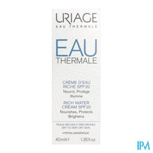 Afbeelding in Gallery-weergave laden, Uriage Eau Thermale Cr Water Rijk Ip20 40ml
