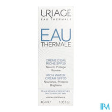 Afbeelding in Gallery-weergave laden, Uriage Eau Thermale Cr Water Rijk Ip20 40ml
