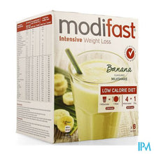 Afbeelding in Gallery-weergave laden, Modifast Intensive Banana Flavour. Milkshake 8x55g
