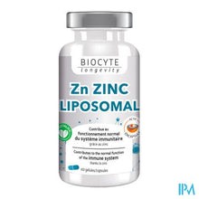 Load image into Gallery viewer, Biocyte Zinc Lipsome Caps 60

