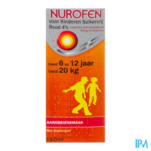 Afbeelding in Gallery-weergave laden, Nurofen Impexeco 4% Sirop Strawberry Zs Kind 150ml

