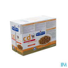 Load image into Gallery viewer, Prescription Diet Feline C/d Stress Chicken 12x85g
