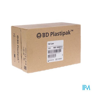 Bd Plastipak Spuit Luer Tuberculine 1ml 100 300013