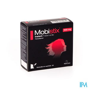 Mobistix Instant Aardbei Vanille 500Mg Gran Zak 24
