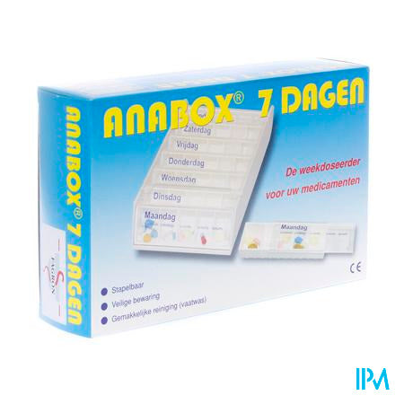 Anabox Pilbox Wit 7 Dagen