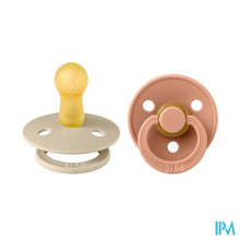 Load image into Gallery viewer, Bibs 2 Fopspeen Duo Vanilla Peach
