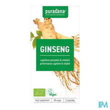 Charger l'image dans la galerie, Purasana Vegan Ginseng Bio Caps 80
