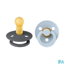 Charger l&#39;image dans la galerie, Bibs 2 Fopspeen Duo Iron Baby Blue
