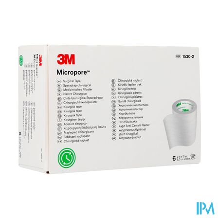 Micropore 3m Hechtpleister 50mmx9,14m Rol 6 1530