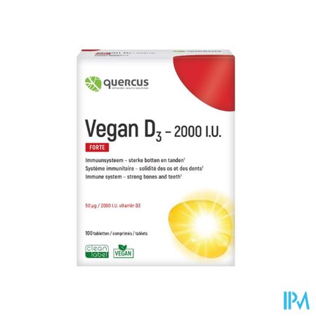 Quercus Vegan D3 2000 I.u. Comp 100