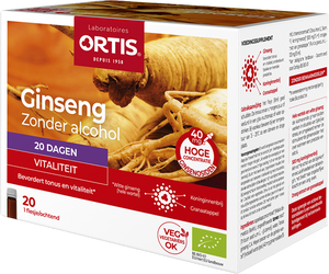 Ortis Ginseng Bio Z/alcohol 20x15ml