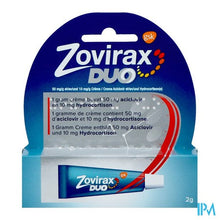 Afbeelding in Gallery-weergave laden, Zovirax Duo 50mg/g + 10mg/g Creme Tube 2g
