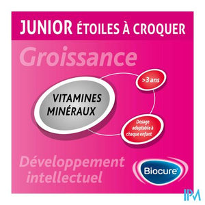 Biocure Junior Kauwsterretjes 60 St tabletten