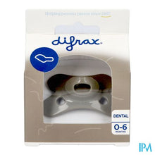Load image into Gallery viewer, Difrax Fopspeen Dental 0-6m Uni/pure Grijs/clay

