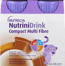 Afbeelding in Gallery-weergave laden, NutriniDrink Compact Multi Fibre Chocolade-Karamelsmaak 4x125ml
