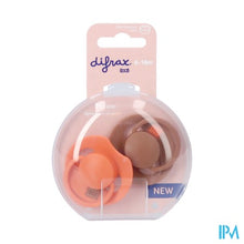 Afbeelding in Gallery-weergave laden, Difrax Dynamic Fopspeen 6-18m Prime Granol/orange2
