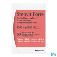 Charger l'image dans la galerie, Steovit Forte Aardb.waterm.1000mg/800 Kauwtabl 60
