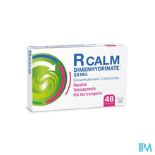 Afbeelding in Gallery-weergave laden, R Calm Dimenhydrinate 48 Tabl/comp
