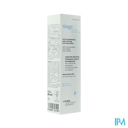 Tinge Acne Spot Correctie Gel Tube 20ml