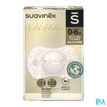 Load image into Gallery viewer, Suavinex Gold Soother Silicone Reversibl.0-6m Pink
