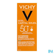 Charger l'image dans la galerie, Vichy Cap Sol Gezichtscreme Dry Touch Spf50+ 50ml
