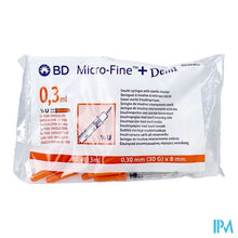 Afbeelding in Gallery-weergave laden, Bd Microfine+ Ins.sp.demi 0,3ml 30g 8mm 100 324826
