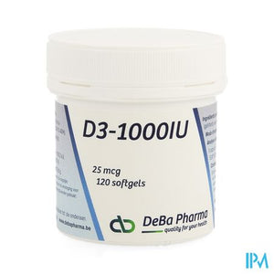 D3 1000iu Softgels 120 Deba