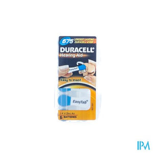 Duracell Easytab Hoorbatterij Da675 6 Blauw