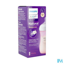 Charger l'image dans la galerie, Philips Avent Natural 3.0 Zuigfles Roze 260ml
