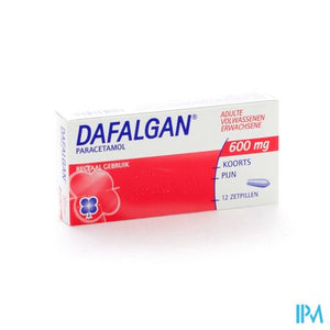 Dafalgan 600mg Suppos 12