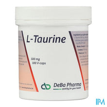 Afbeelding in Gallery-weergave laden, l-taurine Caps 100x500mg Deba
