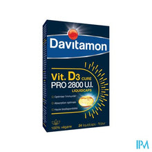 Charger l'image dans la galerie, Davitamon Vegan Vit.d3 2800iu 24 Caps Be
