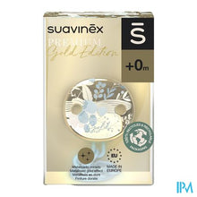 Load image into Gallery viewer, Suavinex Gold Soother Chain Blue
