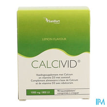 Afbeelding in Gallery-weergave laden, Calcivid 1000mg/800ie Lemon Chew 90
