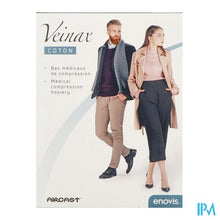 Charger l'image dans la galerie, Veinax Knie-kous Vrouw Katoen 2 Lang Zwart M2
