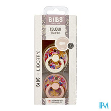 Afbeelding in Gallery-weergave laden, Bibs 1 Fopspeen Duo Liberty Garden Blossom Blush 2
