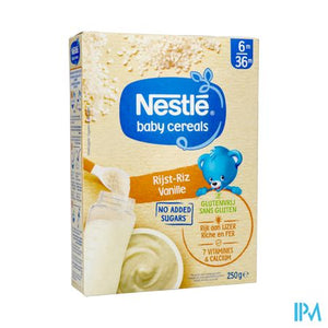 Nestle Baby Cereals Rijst Vanille Glutenvrij 250g