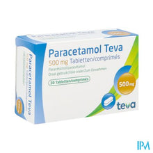 Load image into Gallery viewer, Paracetamol Teva 500mg Nf Tabl 30 X 500mg

