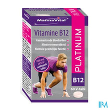 Afbeelding in Gallery-weergave laden, Mannavital Vitamine B12 Platinum  V-CAPS 60
