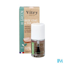 Afbeelding in Gallery-weergave laden, Vitry Vao Be Green 2&amp;1 Base &amp; Top Coat 10ml
