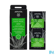 Charger l'image dans la galerie, Apivita Express Beauty Face Mask Aloe M.&amp;ref.2x8ml
