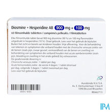Charger l'image dans la galerie, Diosmine+hesperidine Ab 900mg+100mg Filmomh Tabl60
