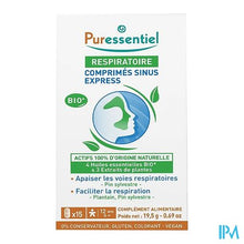Load image into Gallery viewer, Puressentiel Ademhaling Sinus Snelle Werk. Comp 15
