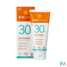 Afbeelding in Gallery-weergave laden, Biosolis Lait Solaire Ip30 100ml
