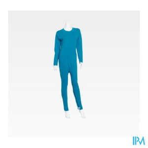 Suprima 4701 Slaapoverall Rug+beenrits l.blauw S