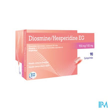 Afbeelding in Gallery-weergave laden, Diosmine+Hesperidine EG 900Mg+100Mg Tabl 90
