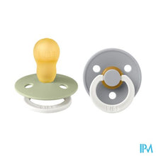 Charger l&#39;image dans la galerie, Bibs 3 Fopspeen Duo Glowindark Sage/cloud 2
