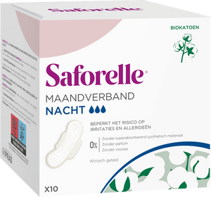 Saforelle Maandverbanden Nacht 10